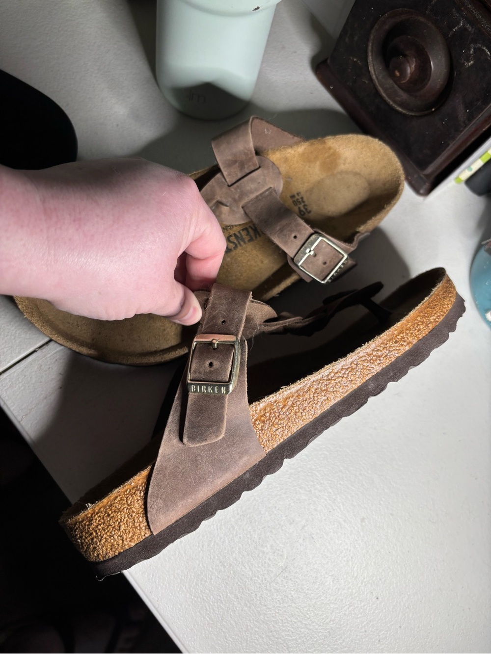 Birkenstock Braided leather Giza Thong Sandals - Picture 5 of 7